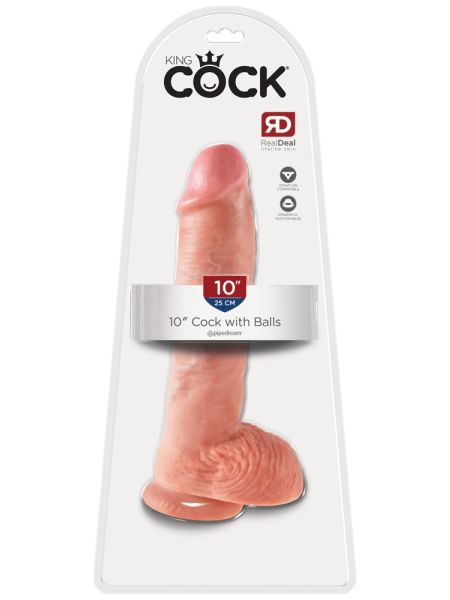 Dildo realistyczny penis z żyłami i przyssawką 26.7 cm