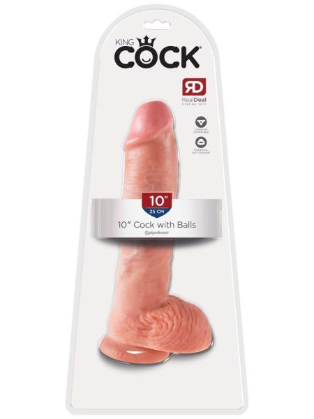 Dildo realistyczny penis z żyłami i przyssawką 26.7 cm - 2