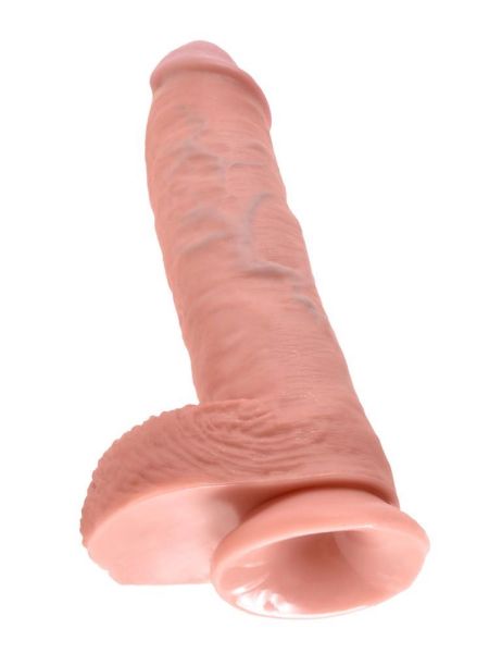 Dildo realistyczny penis z żyłami i przyssawką 26.7 cm - 8