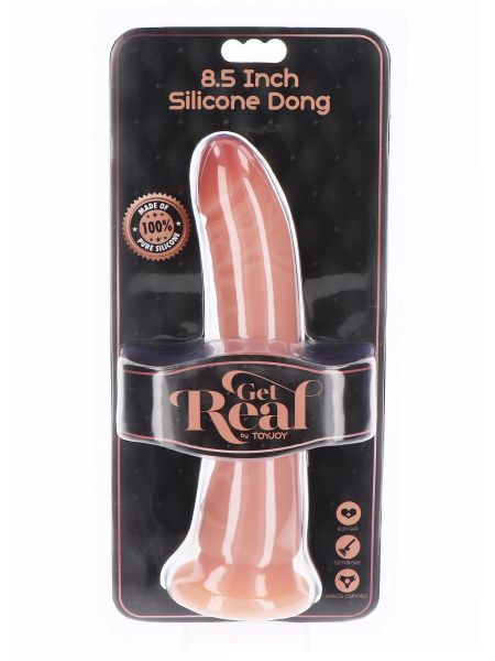 Dildo duży żylasty realistyczny penis przyssawka 21,5 cm - 2