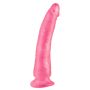 Penis różowe silikonowe żylaste dildo przyssawka 17,5cm - 4