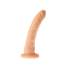 Dildo z przyssawką realistyczny zakrzywiony cielisty penis - 15