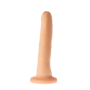 Dildo z przyssawką realistyczny zakrzywiony cielisty penis - 19
