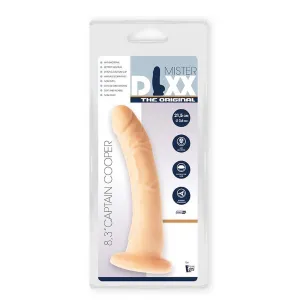 Dildo z przyssawką realistyczny zakrzywiony cielisty penis - image 2