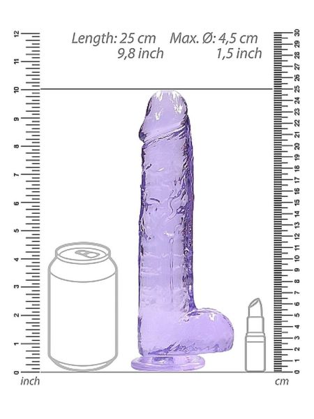 Penis silikonowy grube dildo z mocną przyssawką 25 cm - 3