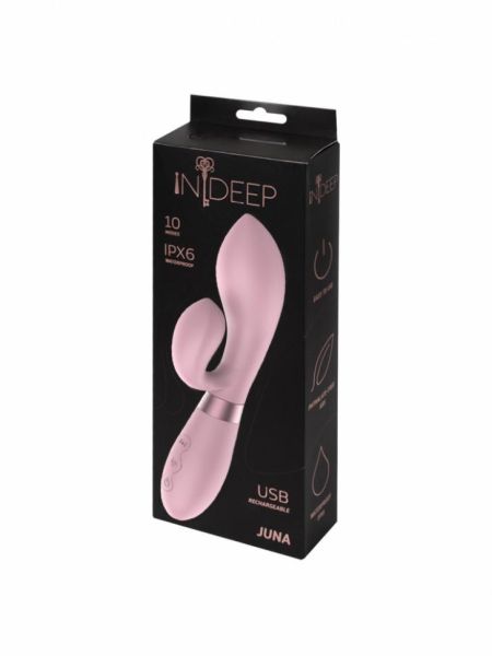 Wibrator-Rechargeable Vibrator Indeep Juna Pink - 4