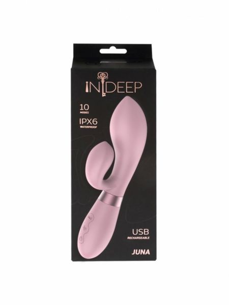 Wibrator-Rechargeable Vibrator Indeep Juna Pink - 5