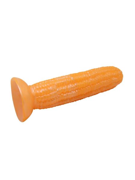 Dildo kolba kukurydzy do zabawy z przyssawką 17 cm - 2