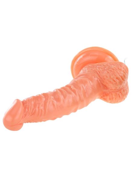 Duży wibrujący żylasty realistyczny penis z przyssawką - 3
