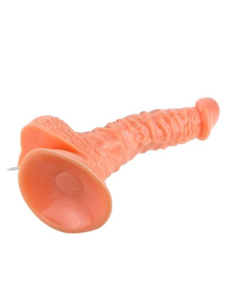 Duży wibrujący żylasty realistyczny penis z przyssawką - 4