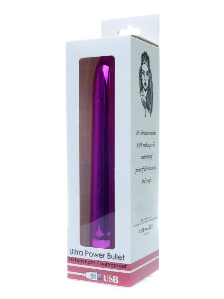 Ultra Power Bullet USB 10 functions Glossy Pink - 8