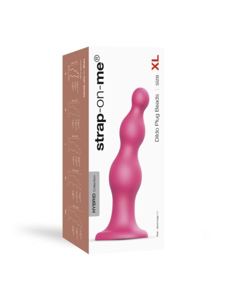 Różowe dildo do strap-ona ostry sex silikonowy