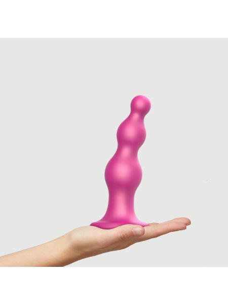 Różowe dildo do strap-ona ostry sex silikonowy - 6
