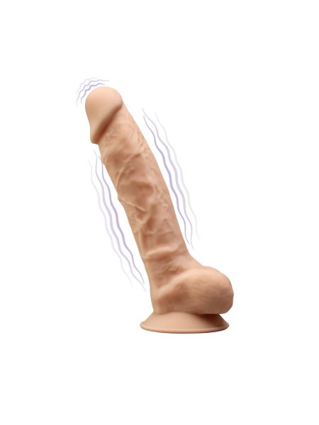 Dildo duże wibrujące z mocną przyssawką 20,3 cm