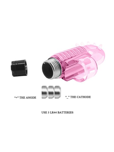 Wibrator mini na palec masażer łechtaczki różowy - 11