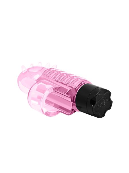 Wibrator mini na palec masażer łechtaczki różowy - 4