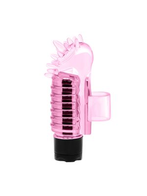 Wibrator mini na palec masażer łechtaczki różowy - image 2
