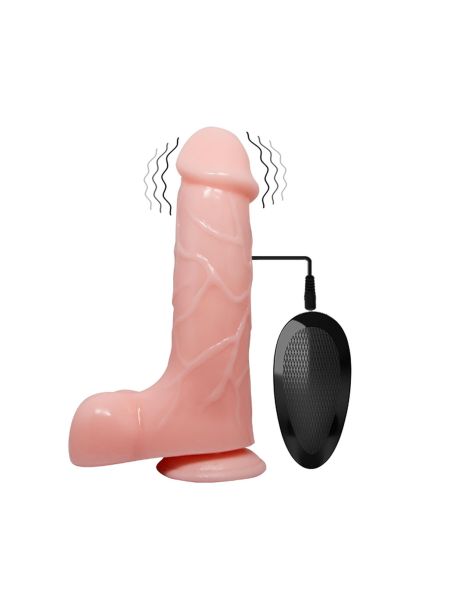 Dildo realistyczny penis z wyżyłowanym trzonem 21 cm