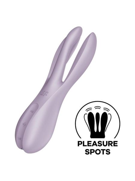 Wielofunkcyjny wibrator Satisfyer Threesome 2 fioletowy - 5