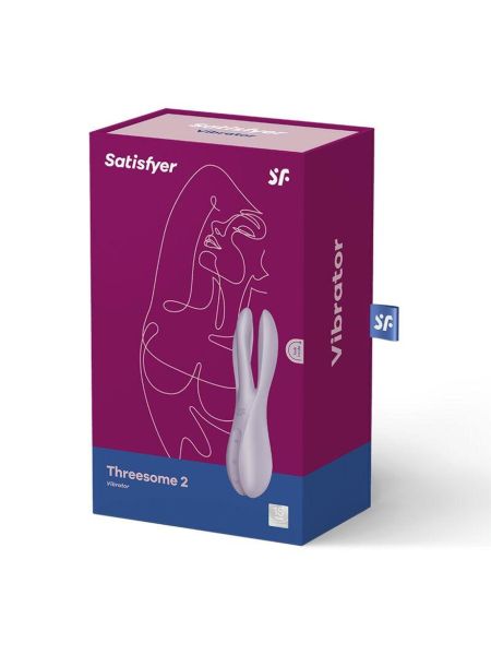 Wielofunkcyjny wibrator Satisfyer Threesome 2 fioletowy - 2