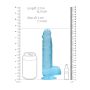 Żylaste dildo gumowe silikonowe z przyssawką 21 cm - 8