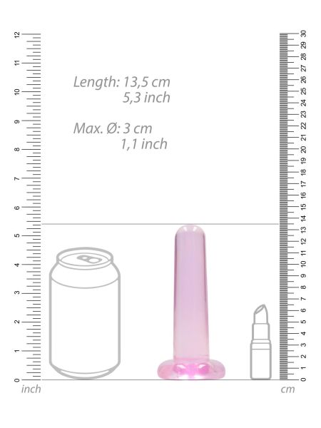 Różowe małe dildo do penetracji pochwy i anusa 12,7 cm - 5