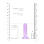 Małe fioletowe dildo gładkie z mocną przyssawką 13,5 cm - 6