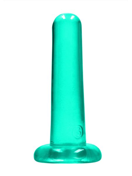 Zielone dildo gładkie z mocną przyssawką 13,5 cm - 2