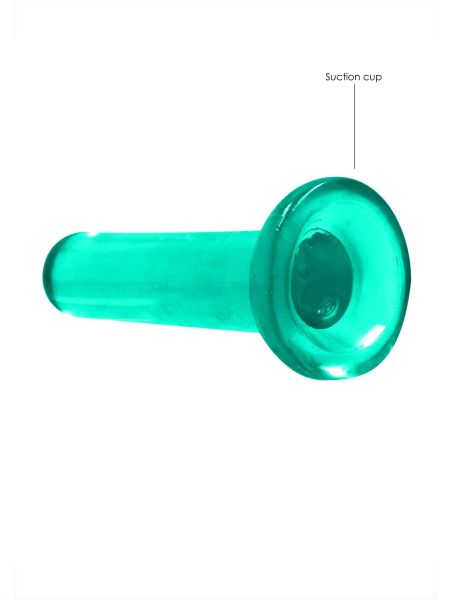Zielone dildo gładkie z mocną przyssawką 13,5 cm - 5