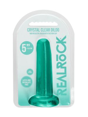 Zielone dildo gładkie z mocną przyssawką 13,5 cm