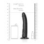 Czarne silikonowe dildo z mocną przyssawką 22,5 cm - 8