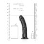 Dildo czarne silikonowe z mocną przyssawką 25 cm - 8