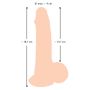 Duży realistyczny żylasty penis z przyssawką 19 cm - 4