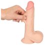 Duży realistyczny żylasty penis z przyssawką 19 cm - 19