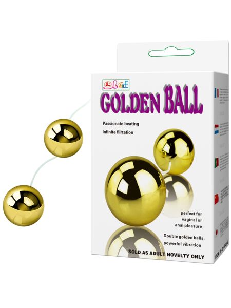 Wibrujące dwie kule gejszy na pilota golden ball
