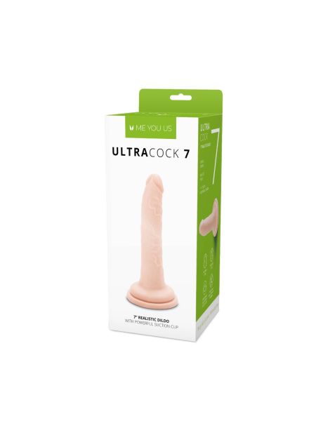 Dildo gruby żylasty penis realistyczny przyssawka 18 cm - 2