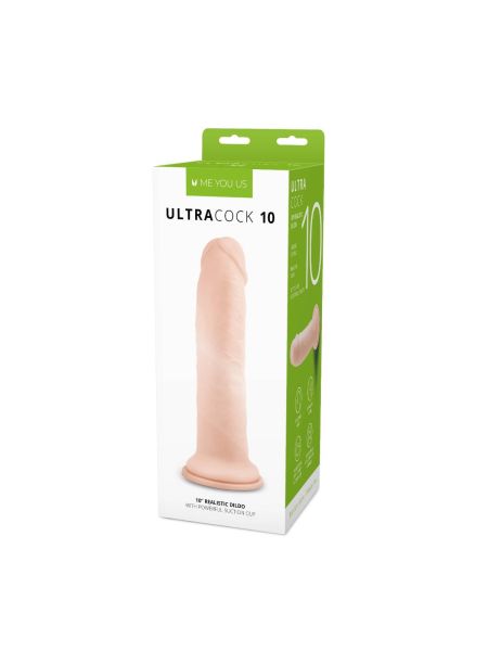 Dildo realistyczny silikonowy penis z przyssawką 25,5 cm - 2