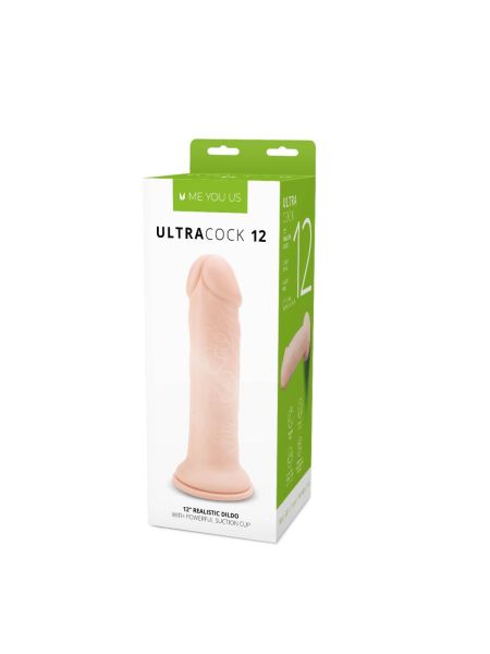Dildo realistyczny silikonowy penis z mocną przyssawką 30,5 cm - 2