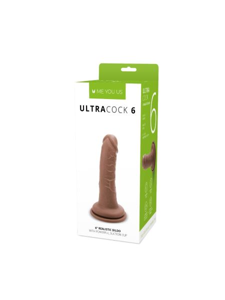 Dildo realistyczny silikonowy penis z przyssawką 15 cm - 2