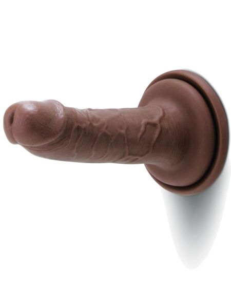 Dildo realistyczny silikonowy penis z przyssawką 15 cm - 3