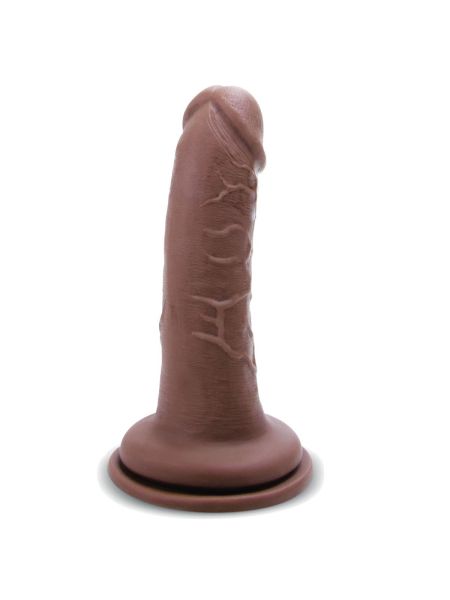 Dildo realistyczny silikonowy penis z przyssawką 15 cm - 4