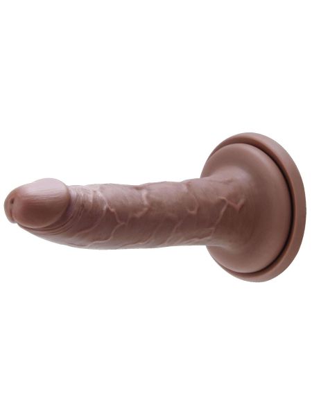 Dildo realistyczny silikonowy penis z przyssawką 18 cm - 3