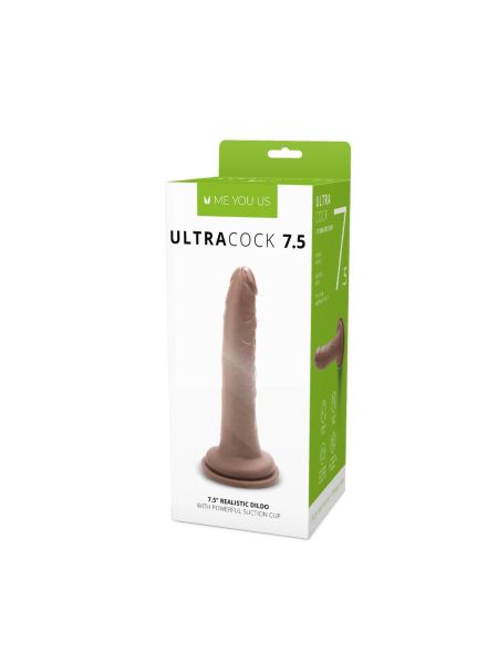 Dildo realistyczny silikonowy penis z przyssawką 19 cm - 2