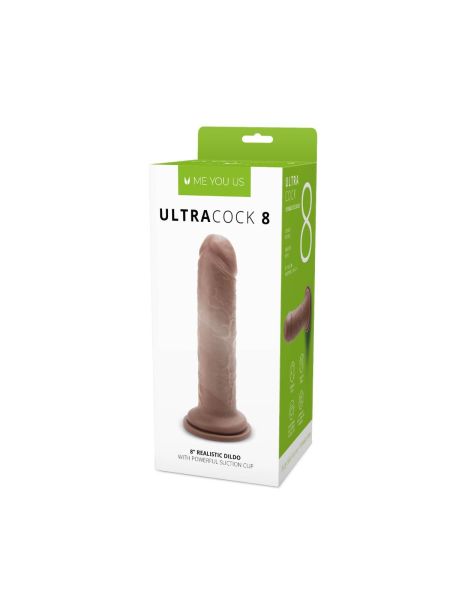 Dildo realistyczny silikonowy penis z przyssawką 20,5 cm - 2