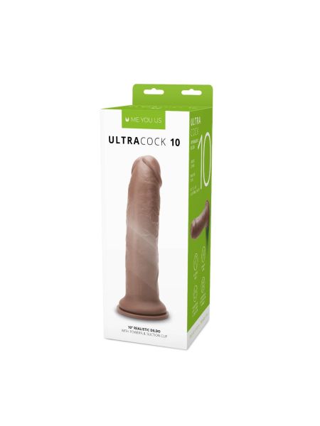 Realistyczny gruby żylasty penis z mocną przyssawka 25,5 cm - 2