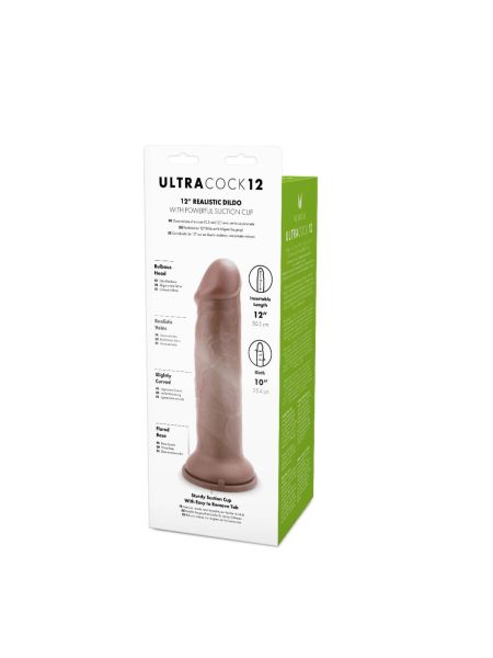 Dildo gruby żylasty penis realistyczny przyssawka 30 cm - 5