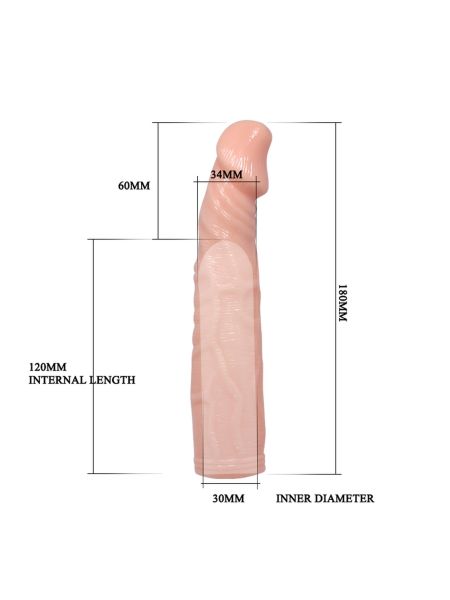 Przedłużka penisa wydłużająca i zwiększająca obwód - 6