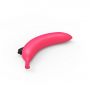 Różowe dildo wibrujący zakrzywiony banan silikon - 3