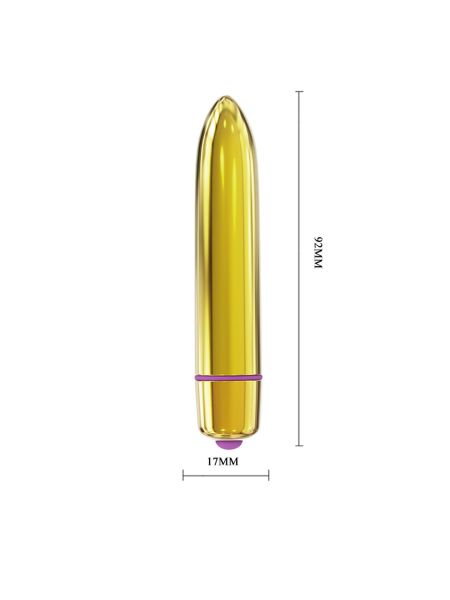 Podręczny wibrator masażer łechtaczki 10trybów 9cm - 5