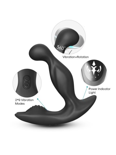 Rotacyjny obrotopwy wibrujący stymulator prostaty - 7